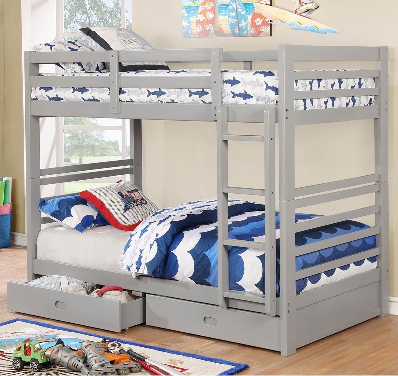 Furniture of America California IV 582558838 Casual Twin Over Twin